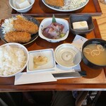 Warayakitochawammushi yokohamauokin - ホタテクリームコロッケと刺身定食