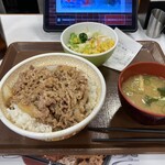 Sukiya - 牛丼ランチセット大盛730円