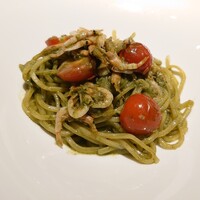 Vinoteca Fiore - 桜海老とフレッシュトマトのジェノベーゼ　スパゲッティ