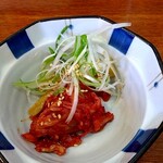 俺の中華たなか家 - 本日は「メンマ」「白髪葱」「白菜キムチ」の三点盛り☆