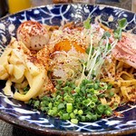 Tori Soba Shinzato - ＊まぜそば（¥910）
                        ＋メンマ（¥150）
                        ＋味玉（¥100）