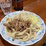 吉田のうどん はちべぇ - 肉つけうどん