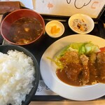 Tonkatsu Ichiban - 平日ランチ 一口トンカツ定食(ヒレ)　900円