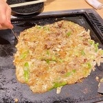 Tsukishima Monja Okonomiyaki Makoto - 牛筋もんじゃ②