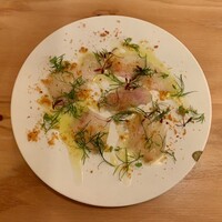 ビストロ 222 - 千葉県銚子 昆布締め天然平目のカルパッチョ ¥2,000