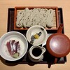 Niigata Sadoshima Ryoutsukou Chokusou Tofuro - 名物へぎ蕎麦と天然鰤小丼セット ¥1,280