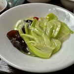 香港海鮮飲茶樓 - 青梗菜と木耳