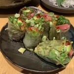 魚酔 - マグロとアボガドの生春巻き