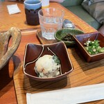 長野県 長寿食堂 - 小鉢も秀逸