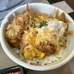 さつき食堂 - ミニ海老フライ丼アップ