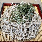 さつき食堂 - ざる蕎麦アップ