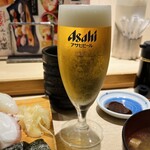 Sushi Tsubaki - ランチビール300円（税込330円）