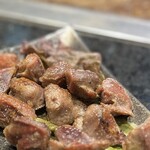 お好み焼きもみじ - カリッ、のずり塩、うまいよね