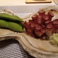 すし みむろ - 天草のイイダコと茶豆