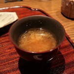 ごだん 宮ざわ - お味噌汁（ネギ）