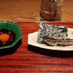 ごだん 宮ざわ - ウルメイワシ　＆　焼き海苔