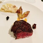 レストラン・モリエール - 付け合わせ 500日熟成させたじゃがいものグラタン