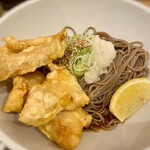 おらが蕎麦 - 冷やし鶏天そば