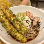 おらが蕎麦 - 冷やしちくわ天ぷらそば