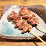炭火やきとり 炎座 - 心 塩　(120円x2) '13 9月上旬