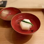 銀座 鼓門 - 蕪のすっぽん椀