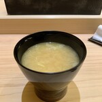 兄弟寿し - アラ汁　きれいに仕事されてるので最高の味わい。