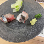 鮨 はる孝 - 鯖の刺身、