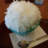 Eigyokudou - 抹茶氷にアイスクリームと白玉。
