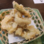 いけ洲居酒屋 むつ五郎 - ハモの天ぷら