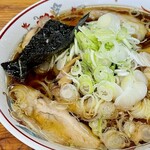 青島食堂 - 青島チャーシュー麺大盛＋薬味刻みねぎ