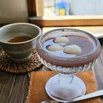 日本茶カフェ一日 - 白玉ぜんざい