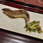 膳司 水光庵 - 鮎の揚げ焼き