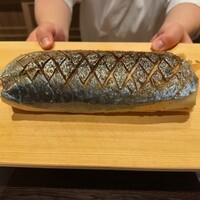 膳司 水光庵 - 特大縞鯵の棒寿司