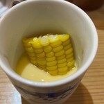 すし花一寿美 - コーンの冷茶碗蒸し