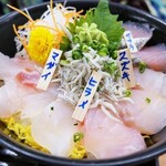 お魚天国 海鮮食事処 - 地魚丼・小盛