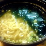 やなぎ - キンキだしハーフ塩ラーメン