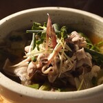 Tsuki - 『米沢豚』ばら肉の温しゃぶサラダ　八方出汁