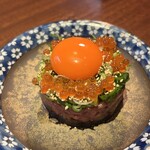 焼肉 にくだらけ - 究極の炙りユッケ