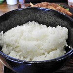 とん吉 - 「定食セット」のご飯