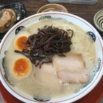 Tonkotsu Ramen Maru Yasu - 味玉豚骨ラーメン＋キクラゲ