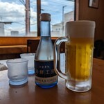 柿崎商店 海鮮工房 - 冷酒にビール