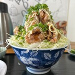 食事 香月 - からあげねぎマヨ丼。