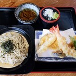 ごん蔵 - 天ざるそば　1550円