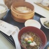 Gokuuken - 蒸し餃子定食(￥550)。この金額だとは！