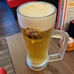 焼肉本家 くれや - 生ビール中ジョッキ２杯目