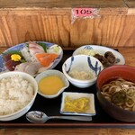 磯丸水産 - お刺身盛り合わせ定食('23/07/29)