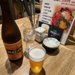 Kaisen Zan - 瓶ビールはいまどき珍しいモルツ