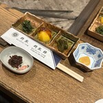 柳家 - 万願寺唐辛子　インカの目覚め　おかひじき　へぼ