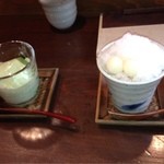 あんから庵 - 抹茶杏仁とぜんざい