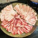 Tonkatsu Butashabu Hizono - 三種の豚しゃぶしゃぶ